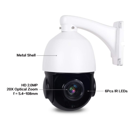 POE 2MP 30X Zoom PTZ IP Camera