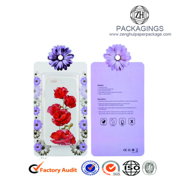 Retail paper cell phone case packaging box