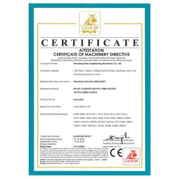 Mini Excavator 1600 Kg with CE Certificate