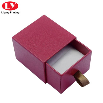 Drawer Slide Jewelry Box with Foam for Ring