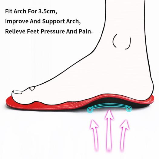 Orthopedic Flat feet insoles Plantar Fasciitis Men Woman