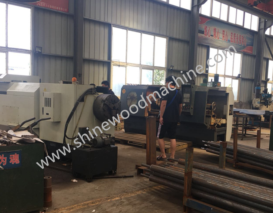 Wood veneer drying machine