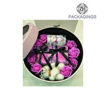 Decorative wedding round flower packaging box