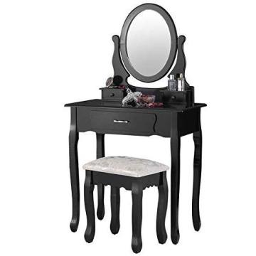 Vanity Mirrored Wooden Dressing Table