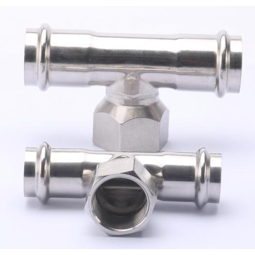 Stainless Steel Female Tee Pipe Press Fitting