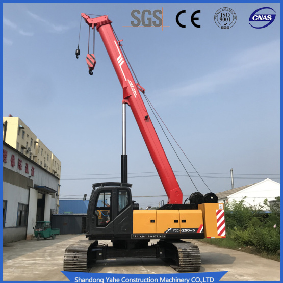 25 ton crawler crane with Retractable chassis