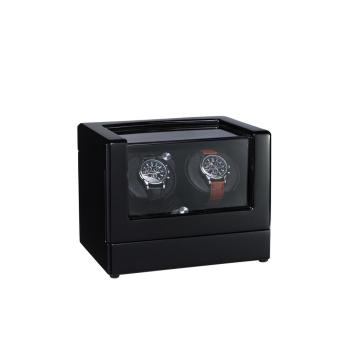 Black Finish Watch Winder With PU Leather