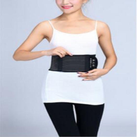 Adjustable tourmaline self-heating waist back magnetic belt