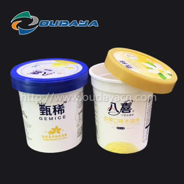 Eco- friendly Food Grade Plastic Ice Cream Container