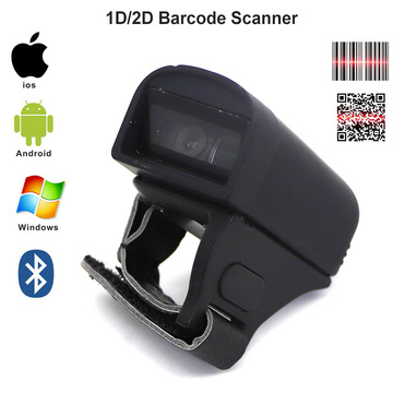 Handheld Bluetooth Ring Barcode Scanner Reader