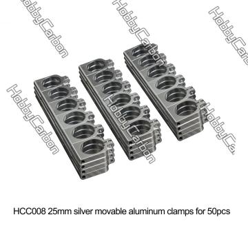 Aluminum Clamps for 25mm Carbon Fiber Tube
