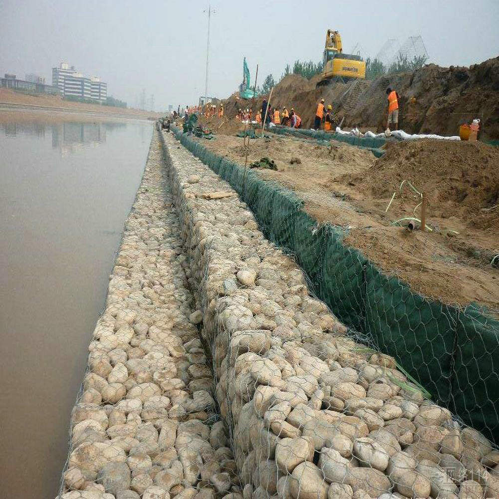 Green Pvc Gabion Box