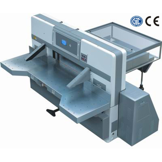 Digital display double worm wheel double guide paper cutting machine