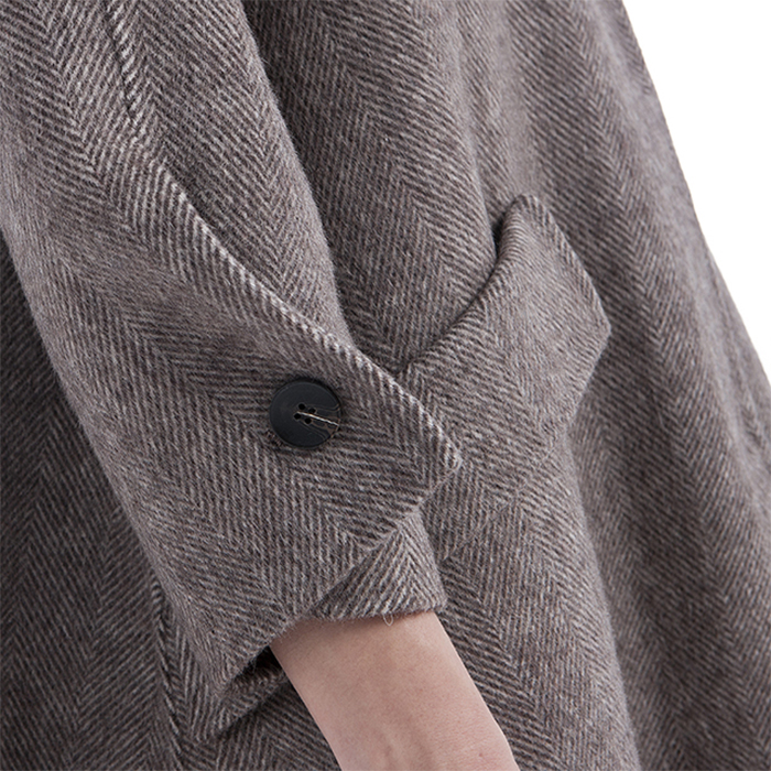 New styles High collar cashmere overcoat
