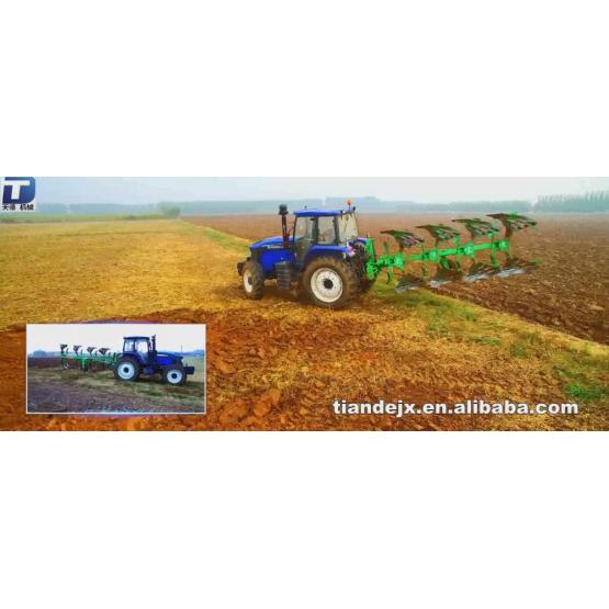 Farm tractor 3-point hitch reversible turnover plough
