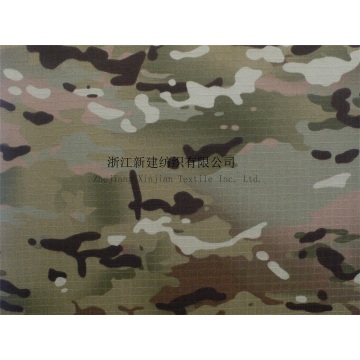 Rip-Stop CVC Woodland Camouflage Fabric