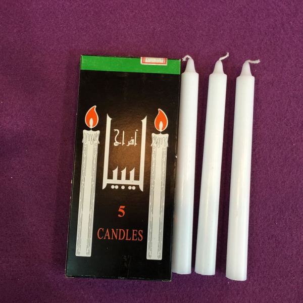 Large Pure White Color Church Candles for Africa