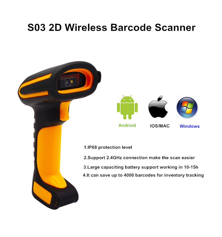 Handheld barcode scanner