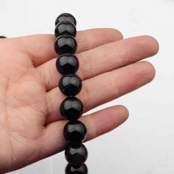 14MM Loose natural Black Onyx Agate Round Beads for Making jewelry