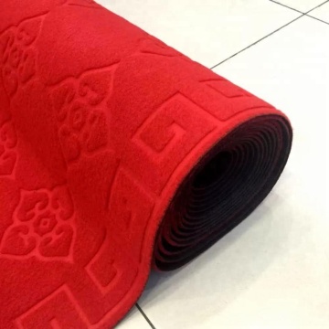 Polyester material mat rolls with pvc backing