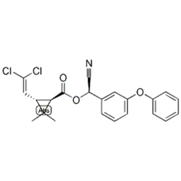 Cyclopropanecarboxylicacid, 3-(2,2-dichloroethenyl)-2,2-dimethyl-,( 57187399,S)-cyano(3-phenoxyphenyl)methylester,( 57187400,1R,3R)- CAS 65731-84-2