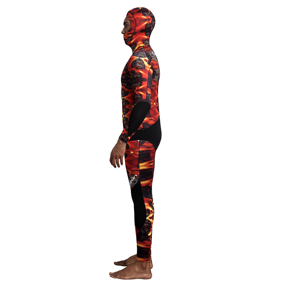  Seaskin Two Pieces Camo Wetsuit  