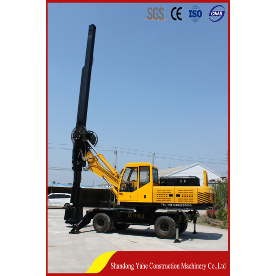 Wheel type square rod rotary drilling rig DL-360