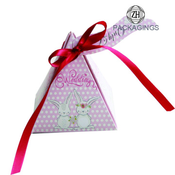 Triangular Pyramid Paper Wedding Candy Gift Boxes
