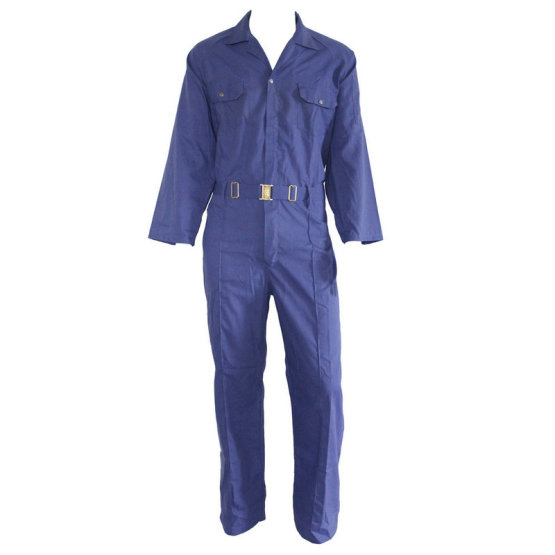 Euro Work Blue Coverall with Metal Buckle