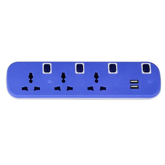 Three Individual Power Control Power Strip with USB