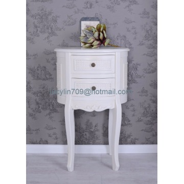 Vintage Bedside Table White Nightstand Shabby Chic Night Table Antique