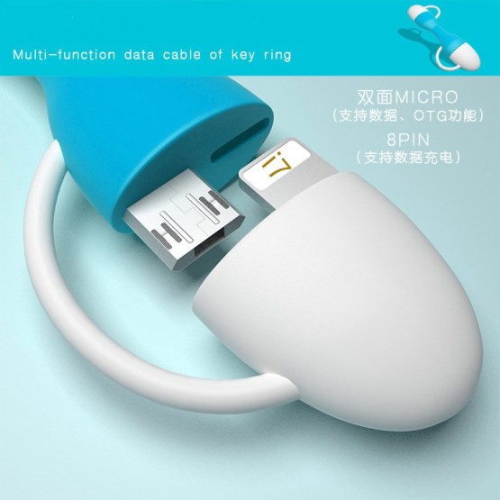 Multi-Function data cable of key ring