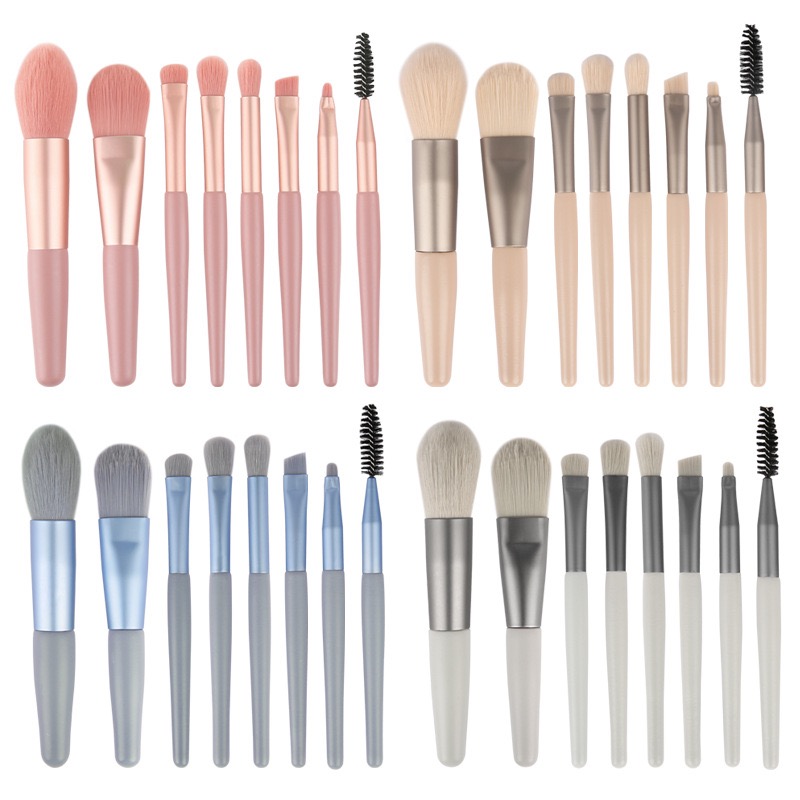 8 Pcs Makeup Brush Set