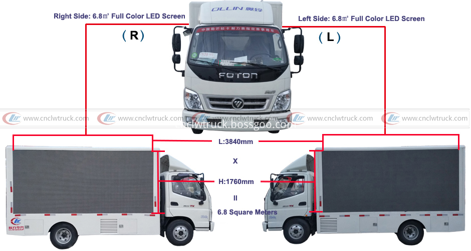 two sided led screen logo