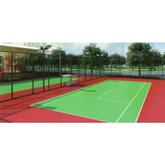 Eco-Friendly  Silicon PU Surafces Layer Coating Water-based  Courts Sports Surface Flooring Athletic Running Track