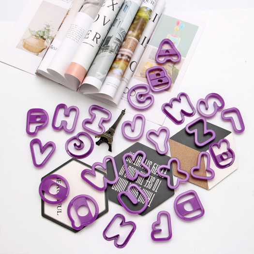 plastic alphabet cookie cutter set