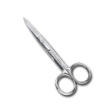 Stainless steel beauty nail tools eyebrow scissors metal beard scissors