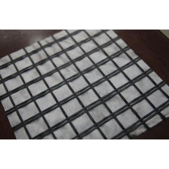 Coated Fiberglass Geogrid Composite With Geotextile By Glue