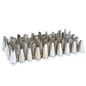 50pcs stainless steel cake icing decorating tip