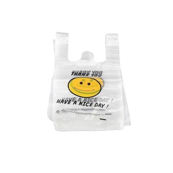 Smile Face Thank You Printing Plastic Bag