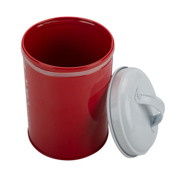 Red coffee sugar canister