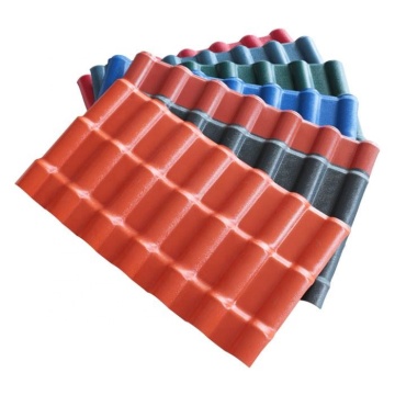 Excellent heat insulated UPVC spanish synthetic roof tiles