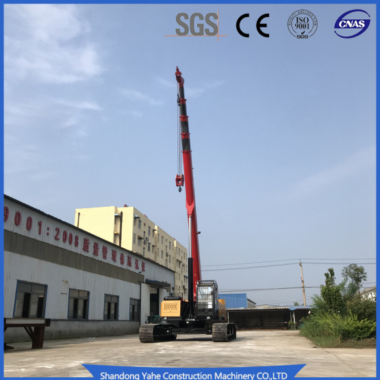 25 ton crawler crane with Retractable chassis