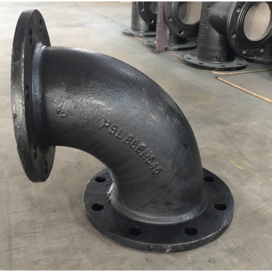 Ductile Iron Flanged  90  Pipe Fittings