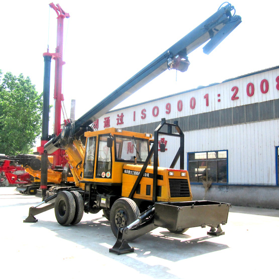 Small diesel soil drilling rig machine