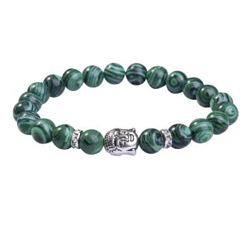 Malachite 8MM Gemstone Buddhism Prayer Beads Bracelets