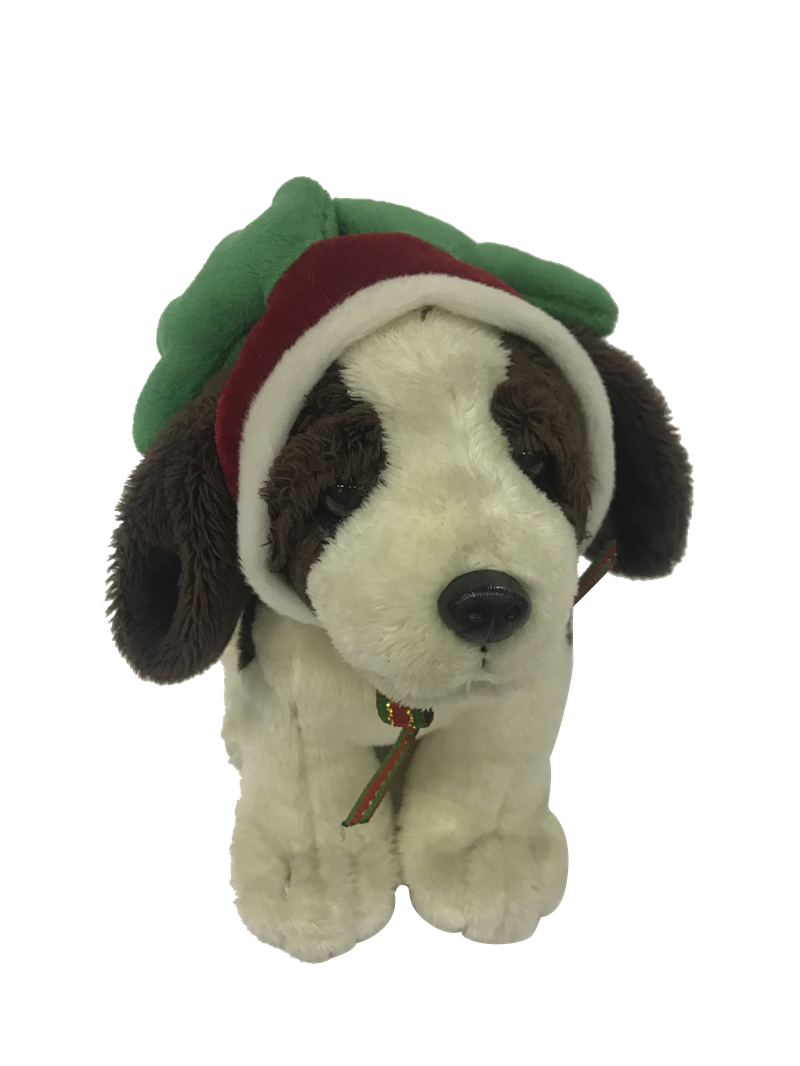 Stuffed Animal With Christmas Hat