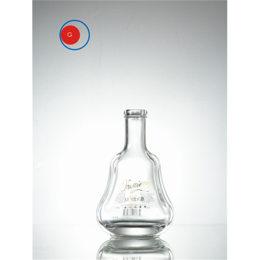 Special Shape Glass Bottle with Screen Printing