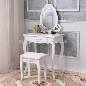 Custom Bedroom white Wooden Dressing Table