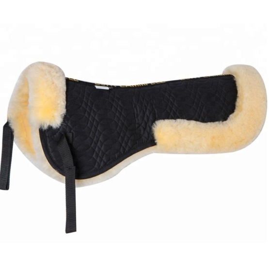 Sheepskin horse saddle pad